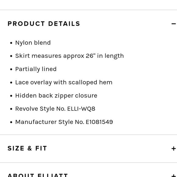 Elliatt Mood Peach Lace Pencil Skirt Size Small - Picture 14 of 15